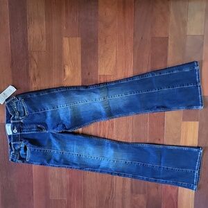 Nwt Abercrombie Kids Dark Blue Flare Jeans